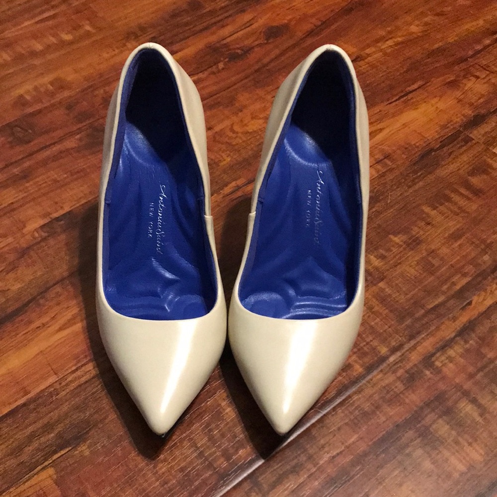 NWOB Antonia Saint New York, Victoria High heels 2.0 (Size 5) Cream/Nu…